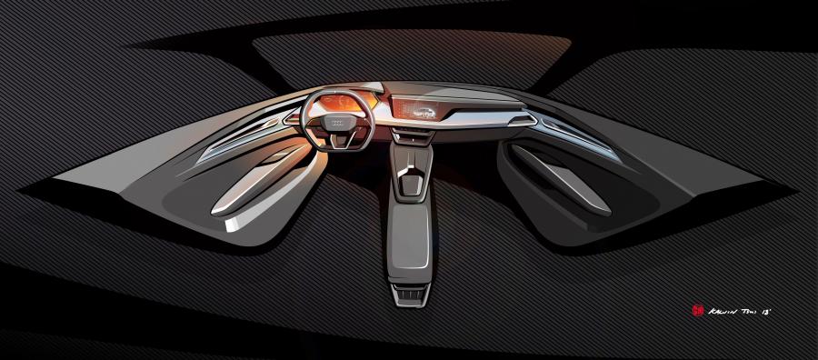 Эскиз Audi e-tron GT Concept 2018 года  (фото 54 из 69)